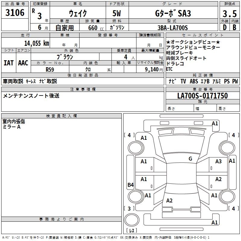 DAIHATSU WAKE