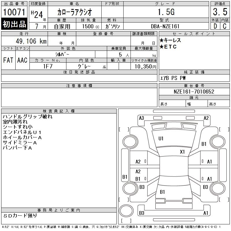 TOYOTA COROLLA AXIO