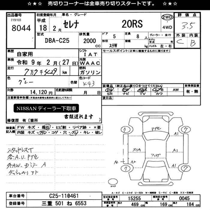 NISSAN SERENA
