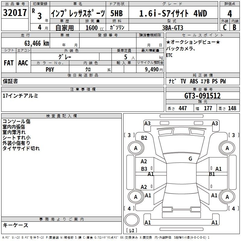 SUBARU XV