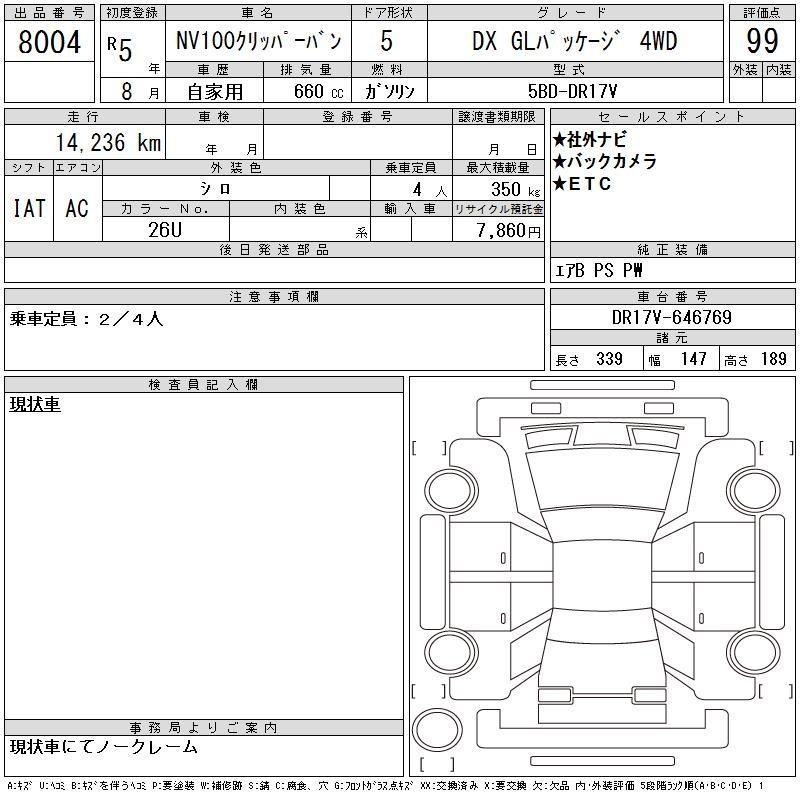 NISSAN NV100 CLIPPER