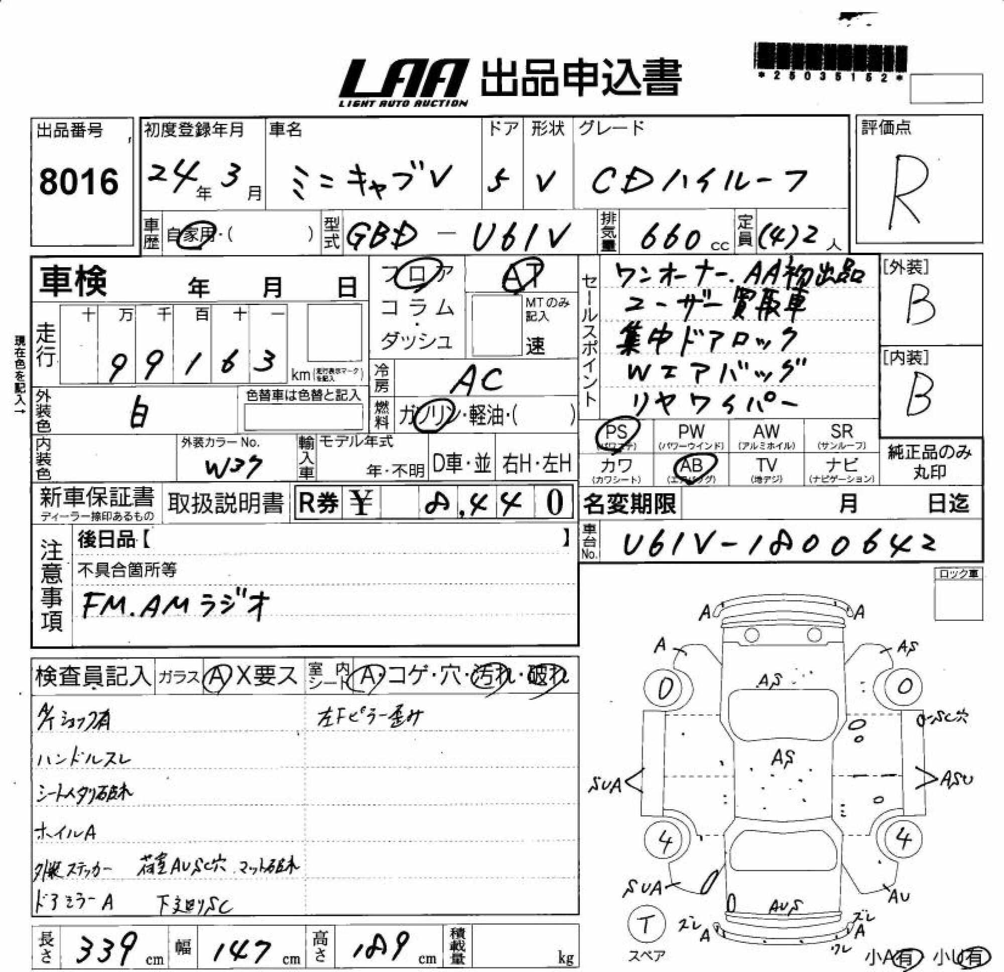 MITSUBISHI MINICAB