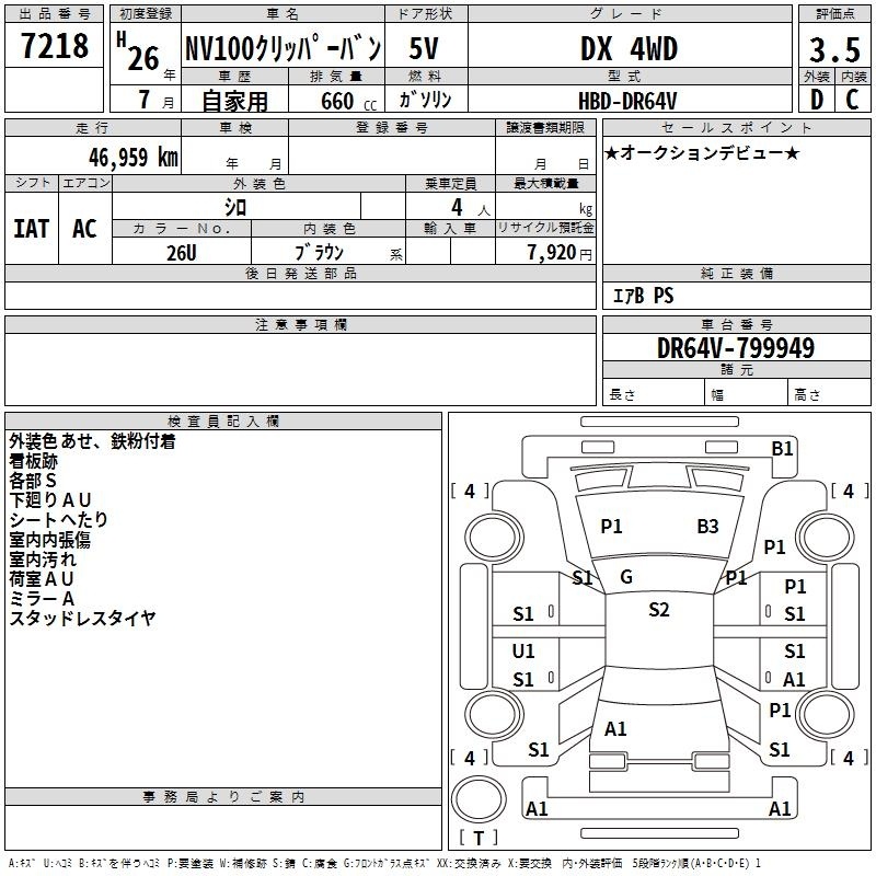 NISSAN NV100 CLIPPER