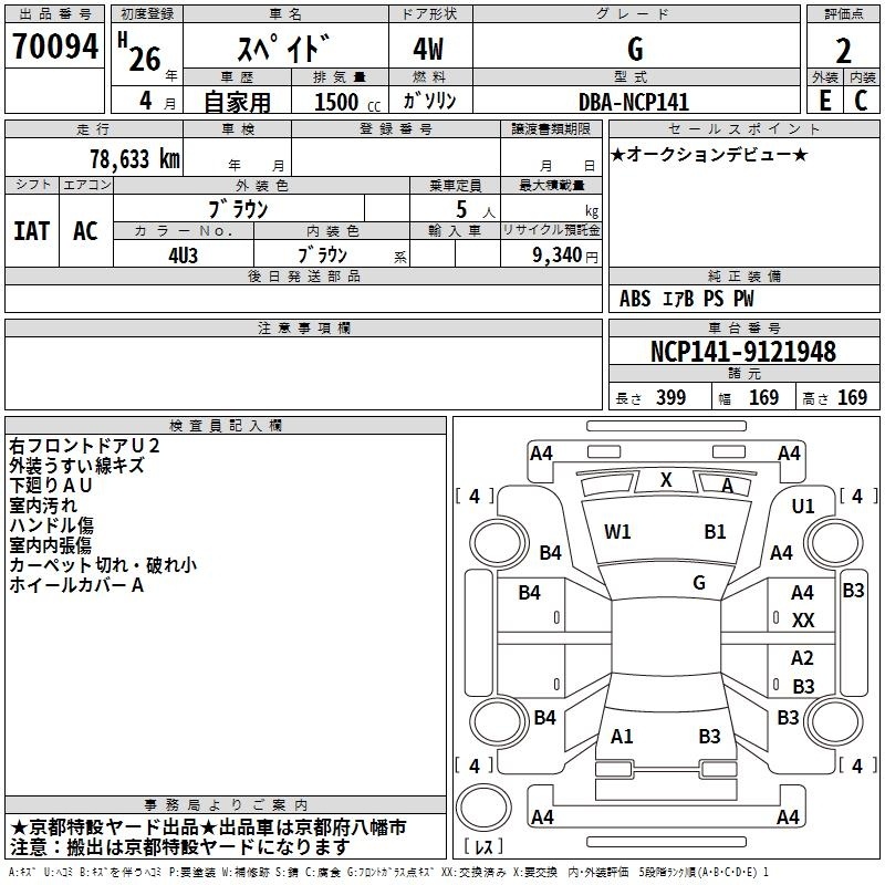TOYOTA SPADE