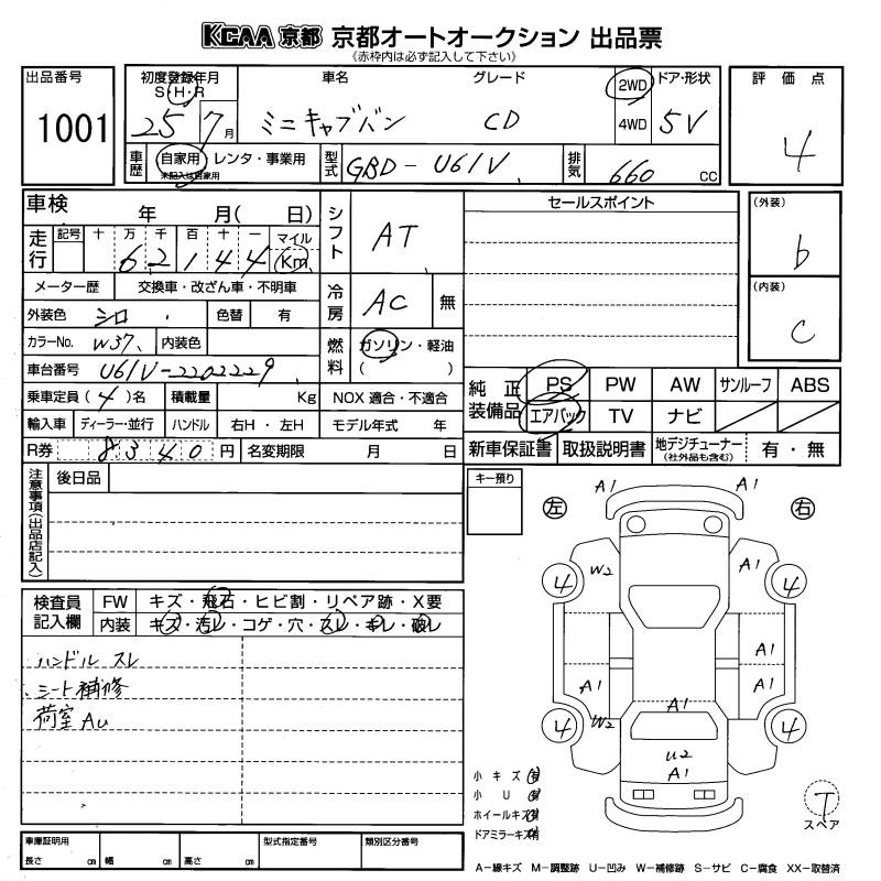 MITSUBISHI MINICAB