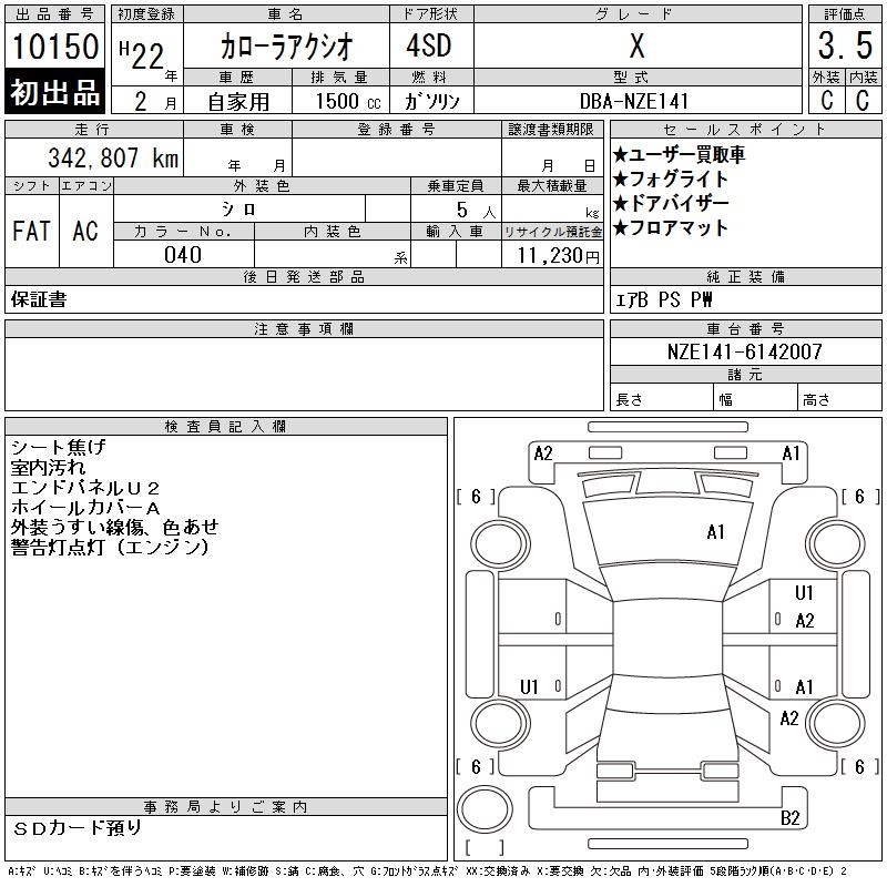 TOYOTA COROLLA AXIO