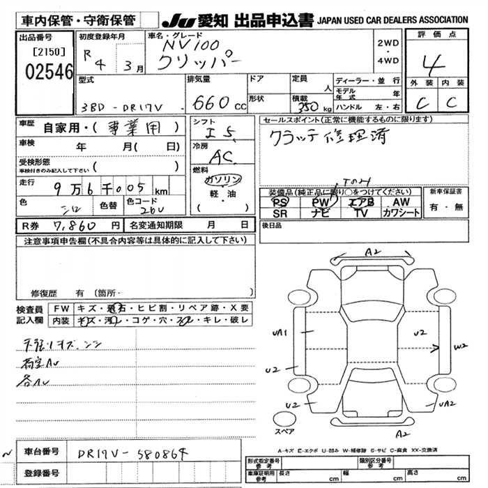 NISSAN NV100 CLIPPER
