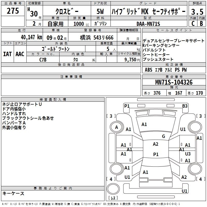 SUZUKI XBEE