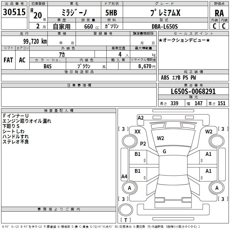 DAIHATSU MIRA GINO