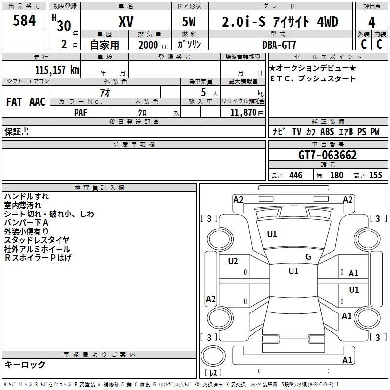 SUBARU XV
