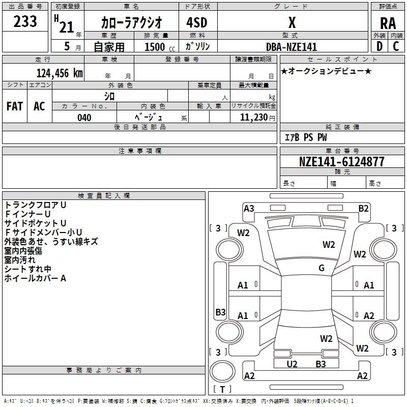 TOYOTA COROLLA AXIO