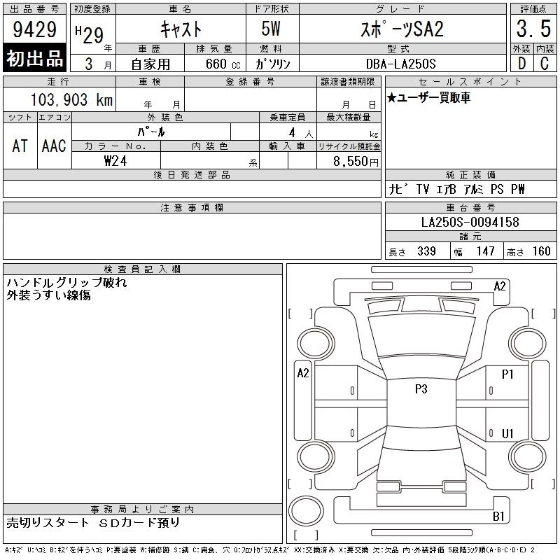 DAIHATSU CAST