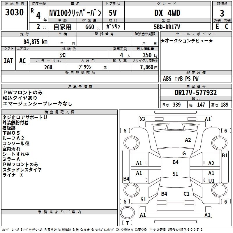 NISSAN NV100 CLIPPER