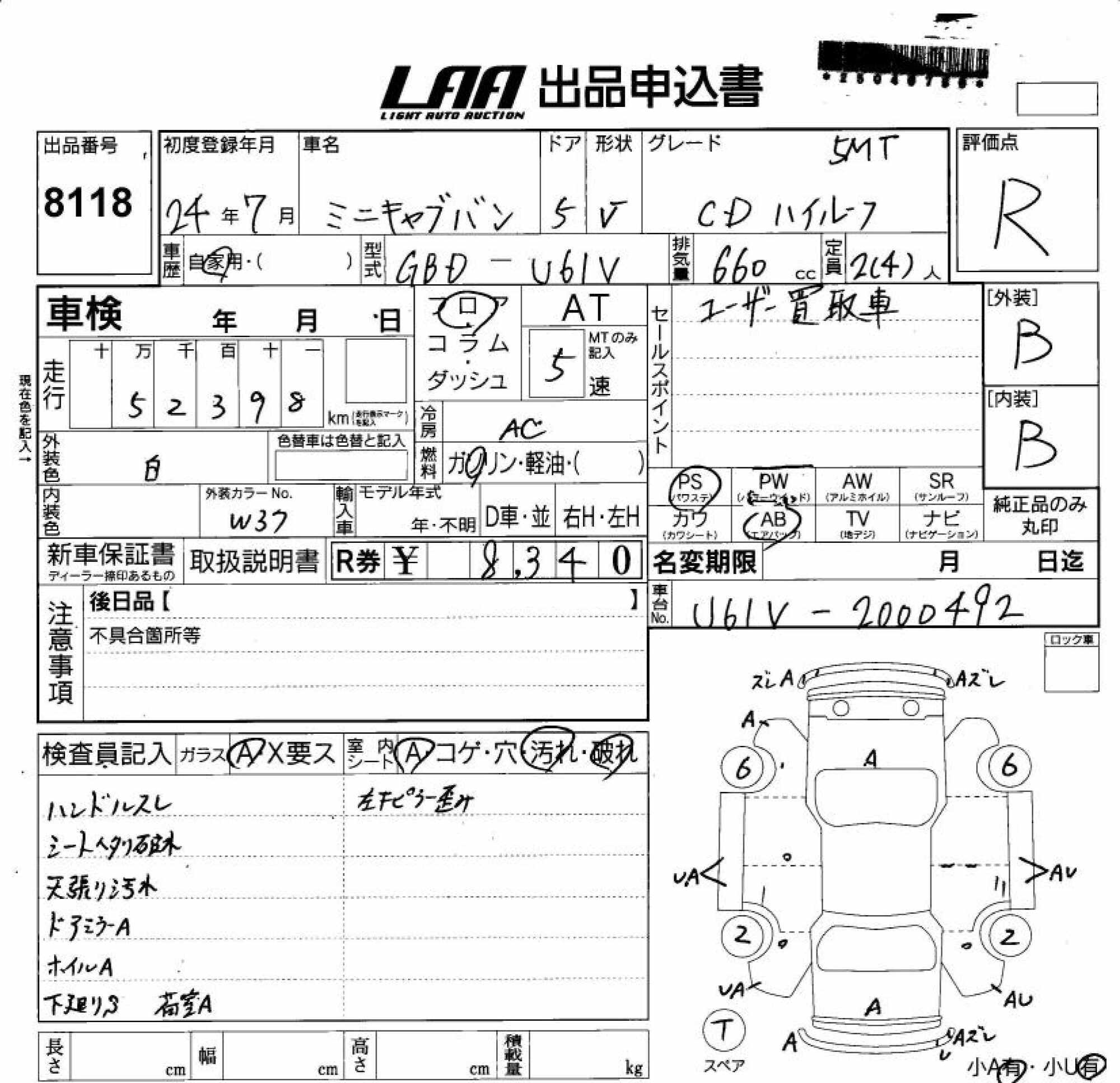 MITSUBISHI MINICAB