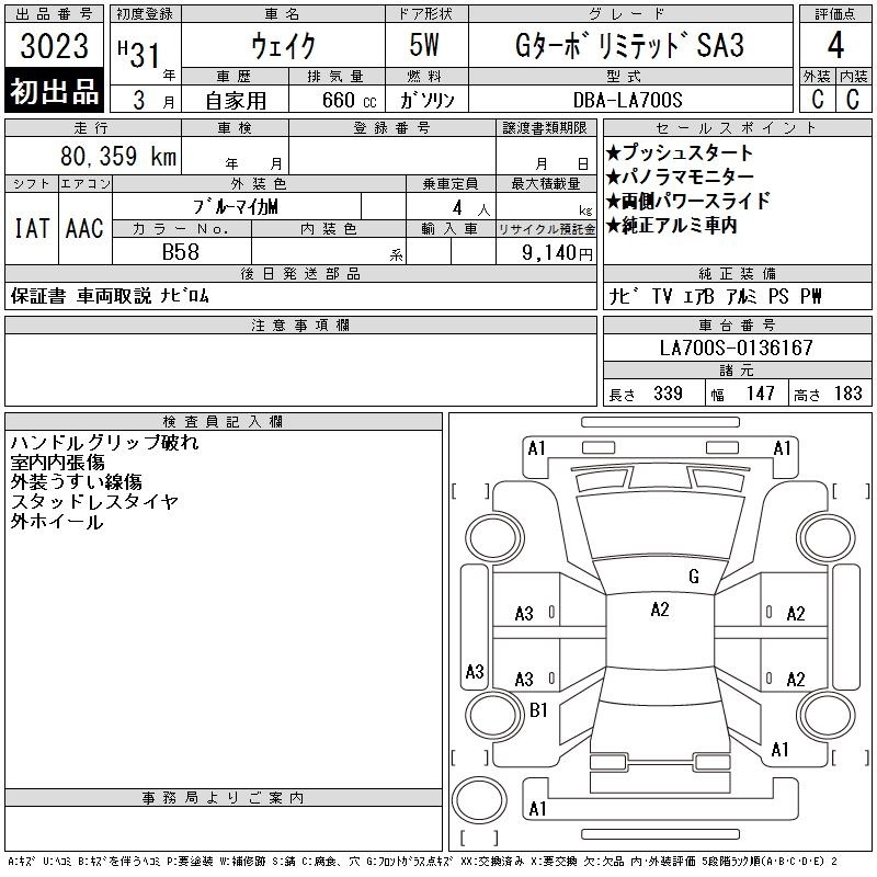 DAIHATSU WAKE
