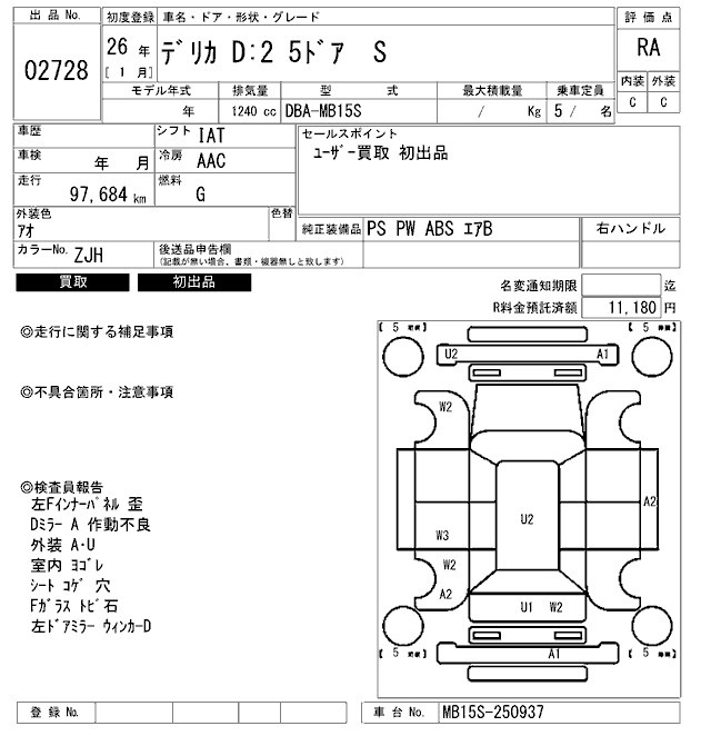 MITSUBISHI DELICA D:2