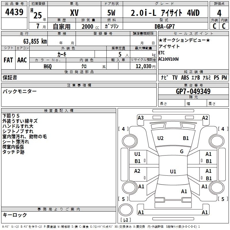 SUBARU XV