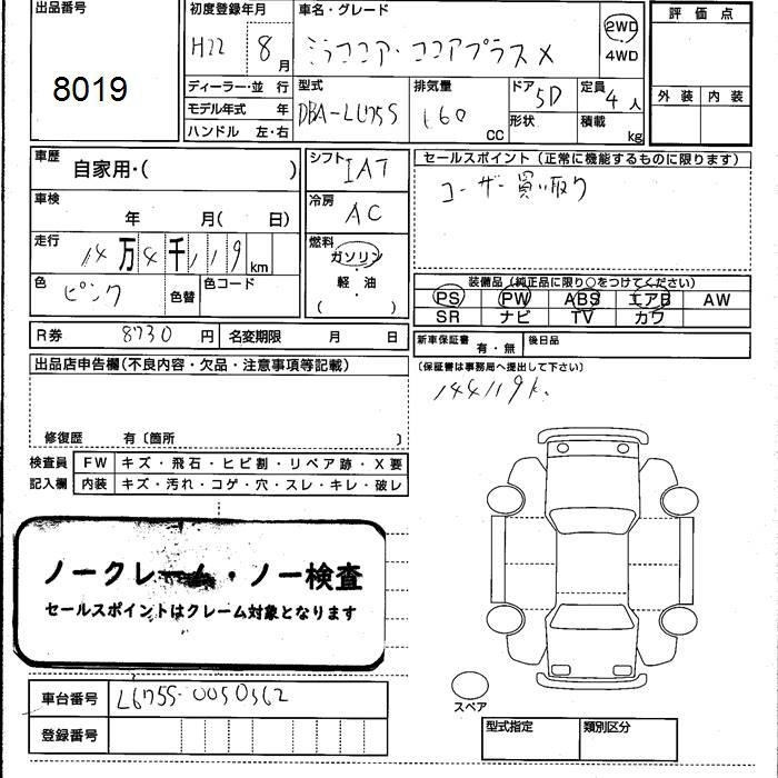 DAIHATSU MIRA COCOA