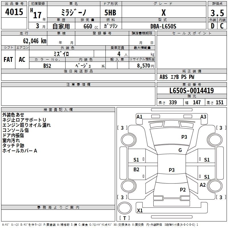 DAIHATSU MIRA GINO