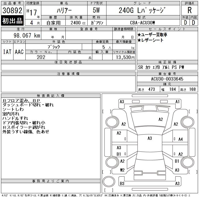 TOYOTA HARRIER