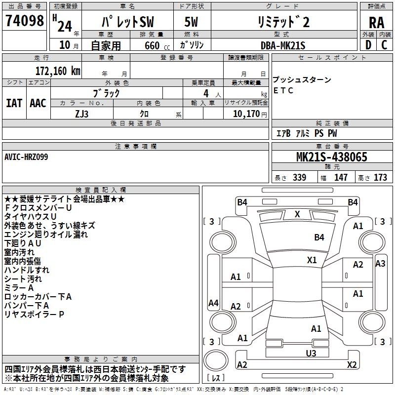 SUZUKI PALETTE