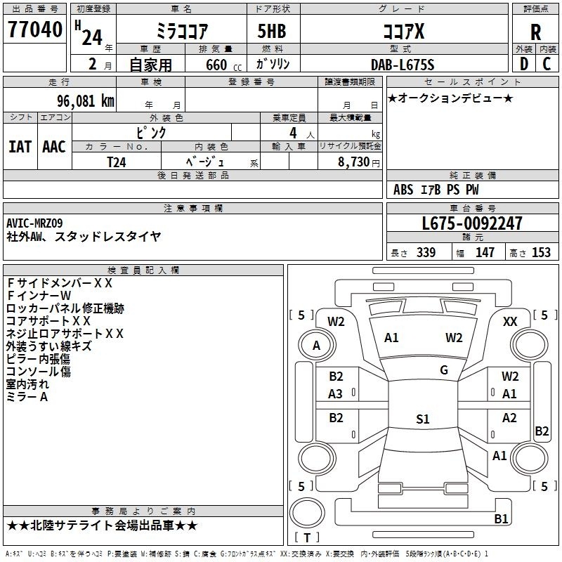 DAIHATSU MIRA COCOA
