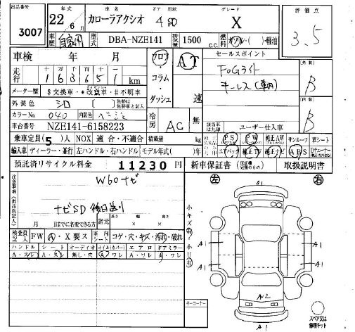 TOYOTA COROLLA AXIO