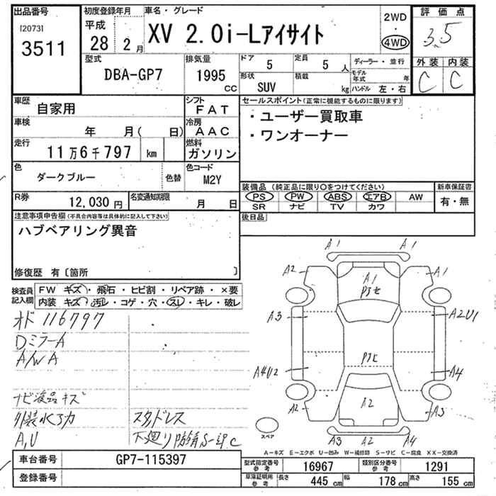 SUBARU XV