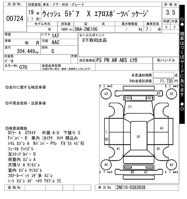 TOYOTA WISH
