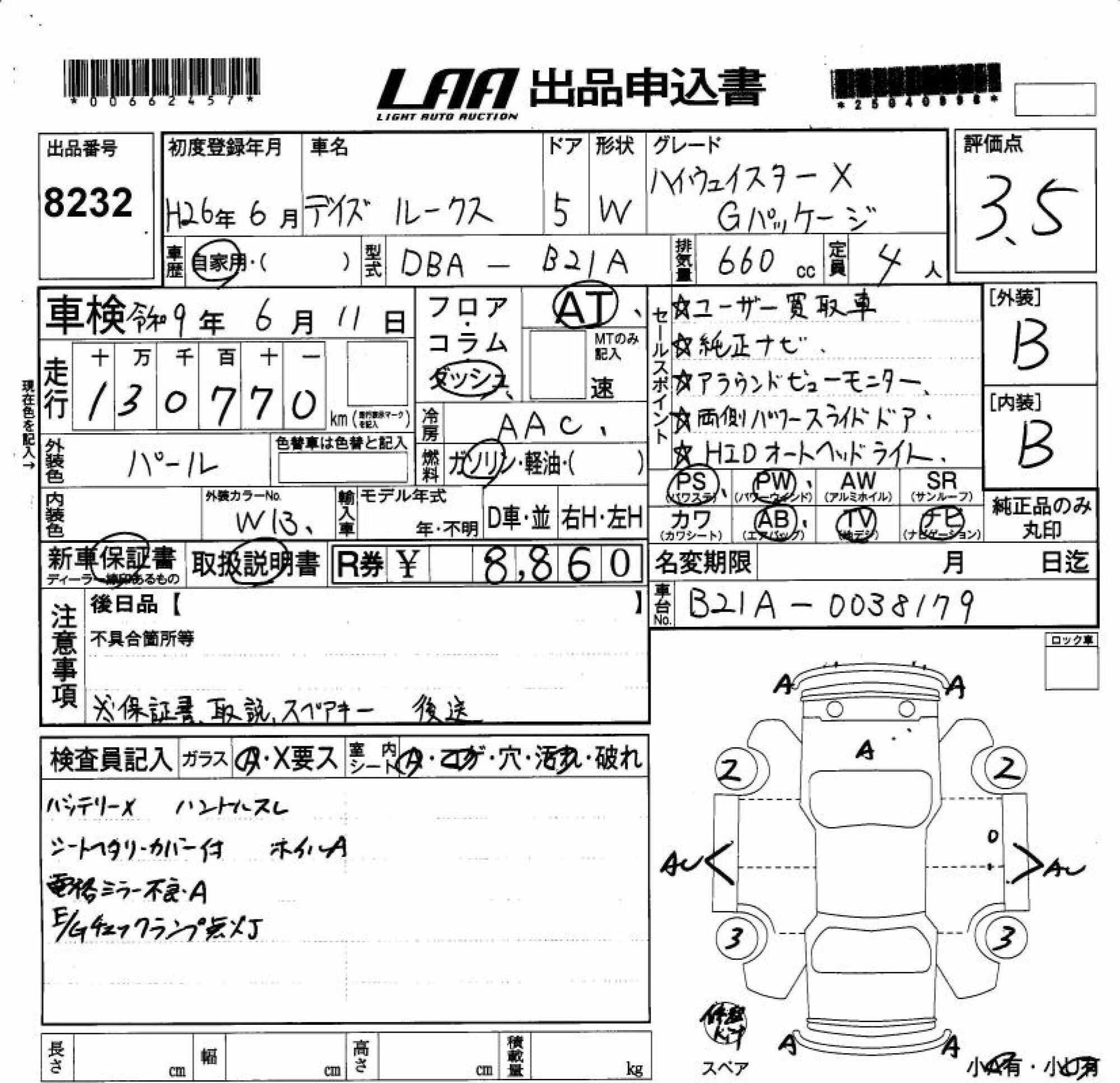 NISSAN DAYZ ROOX