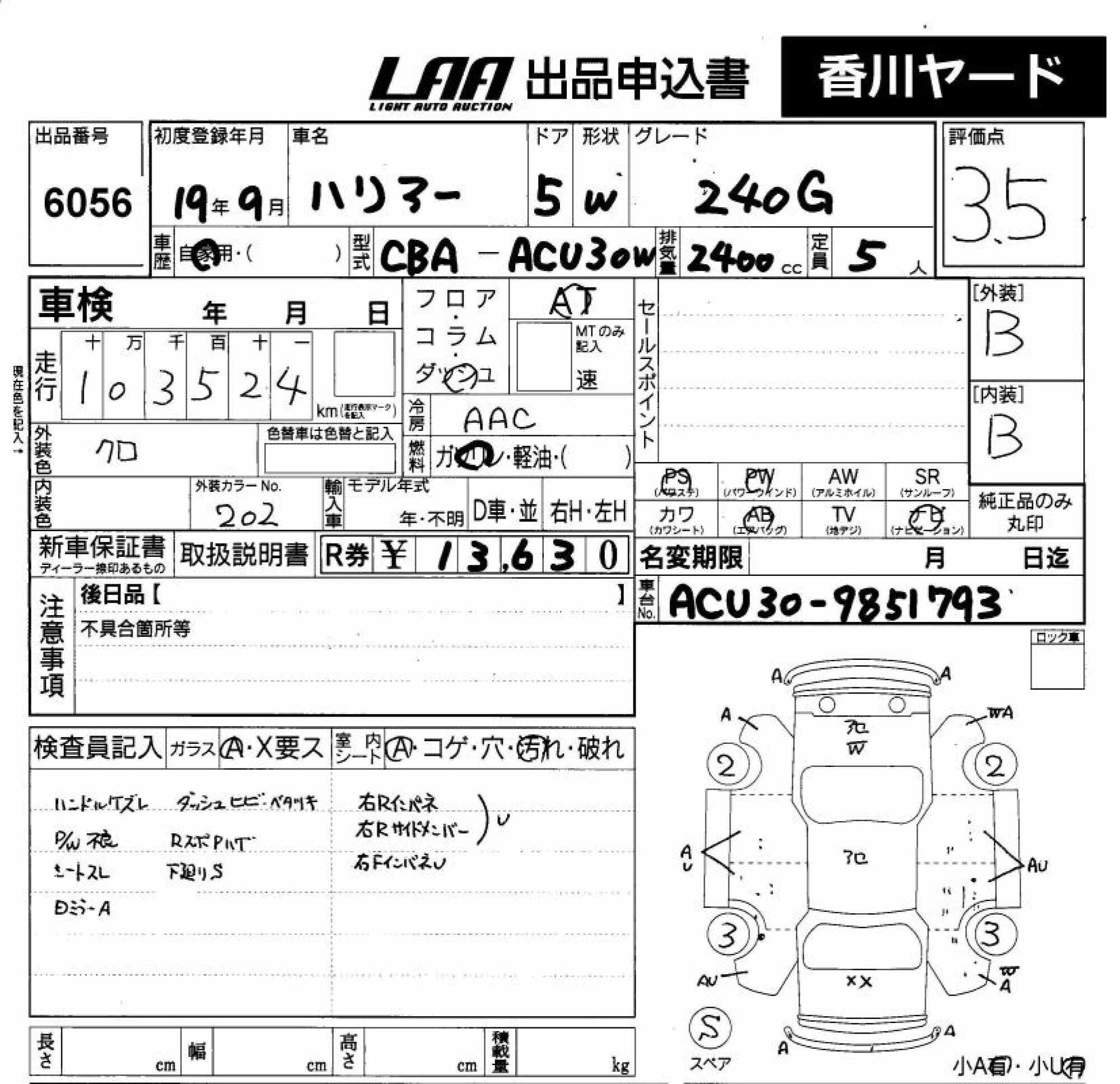 TOYOTA HARRIER
