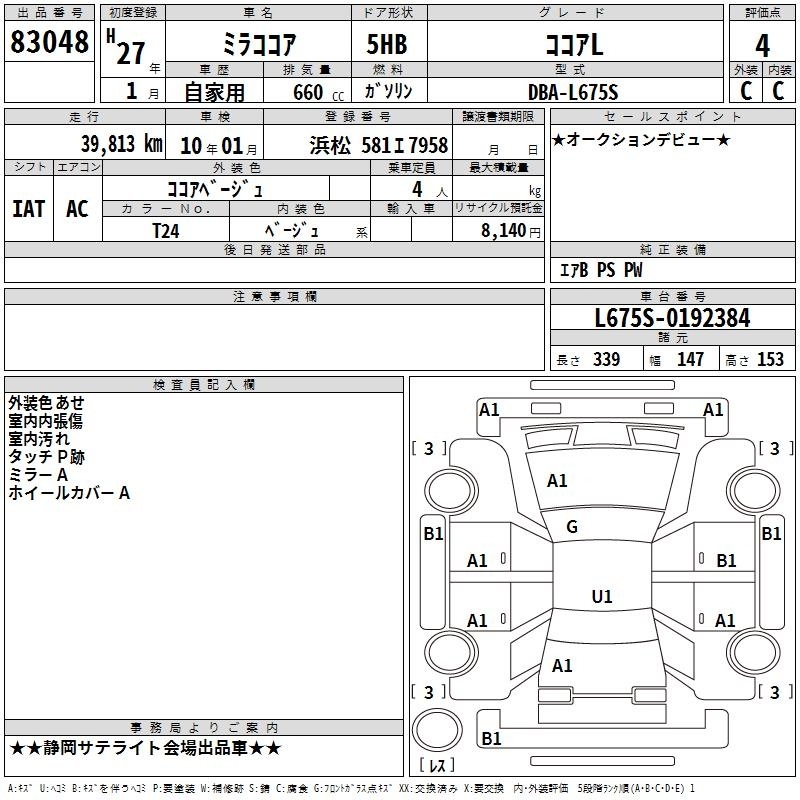 DAIHATSU MIRA COCOA
