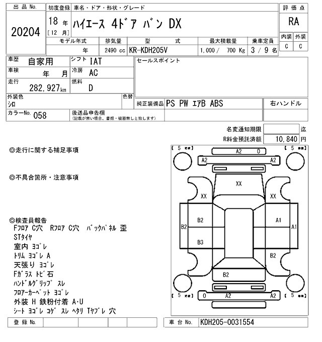 TOYOTA REGIUS ACE
