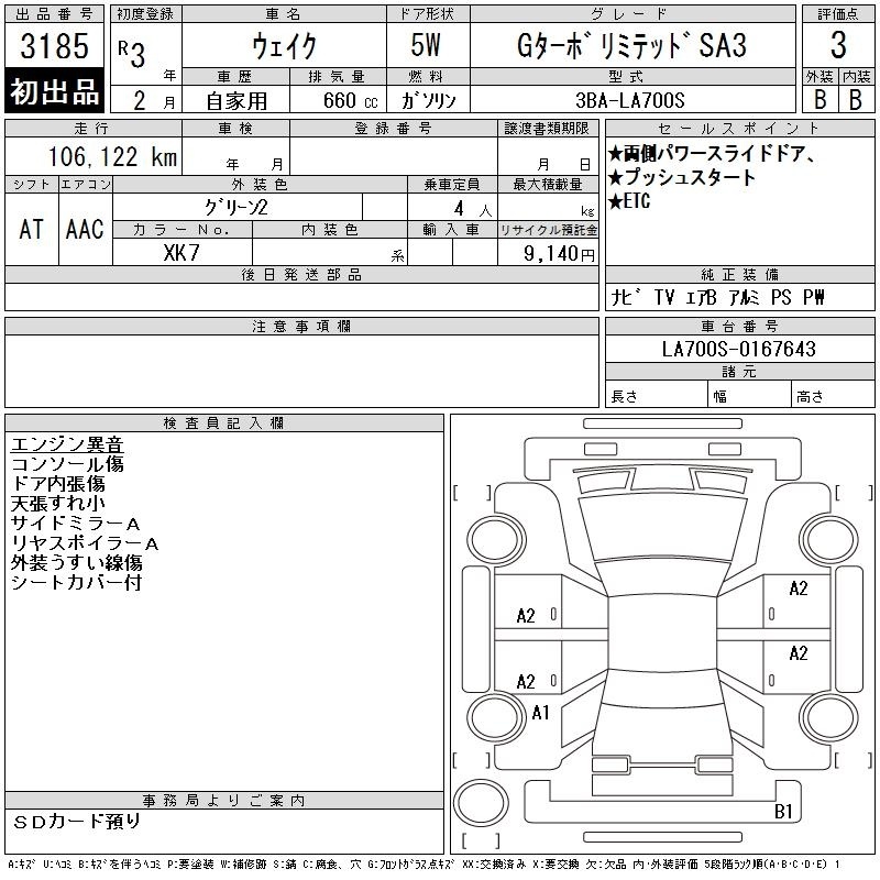 DAIHATSU WAKE