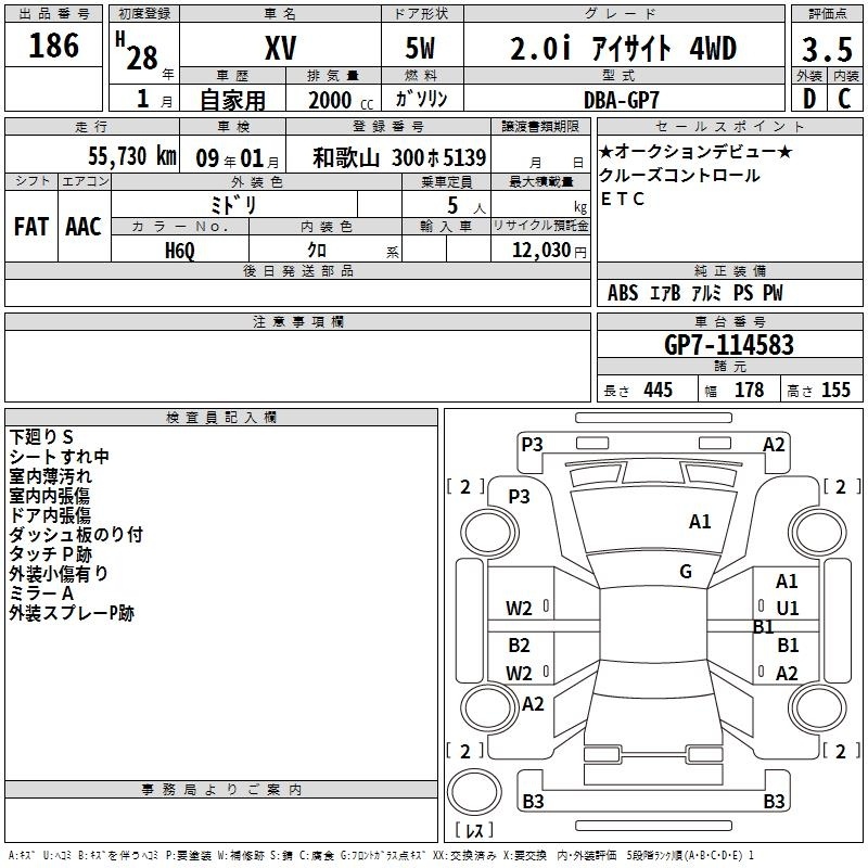 SUBARU XV
