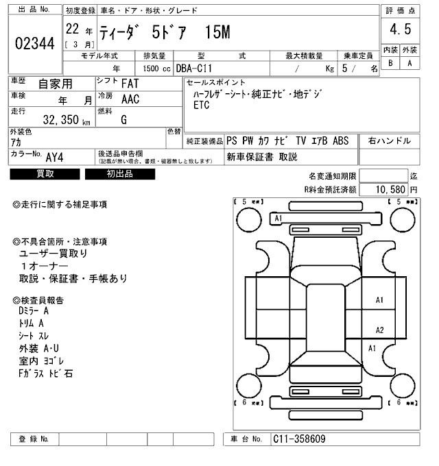 NISSAN TIIDA