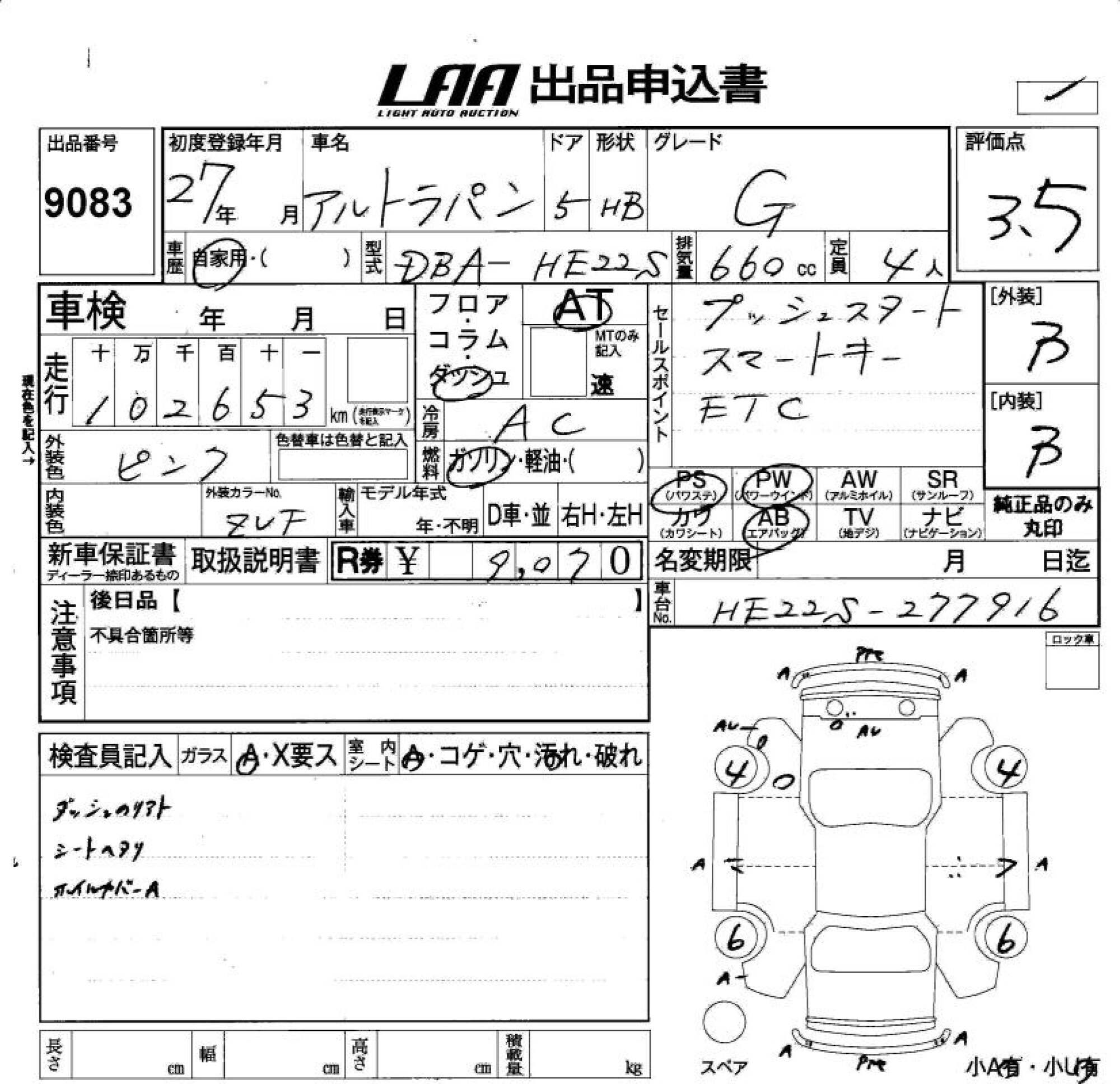 SUZUKI ALTO LAPIN