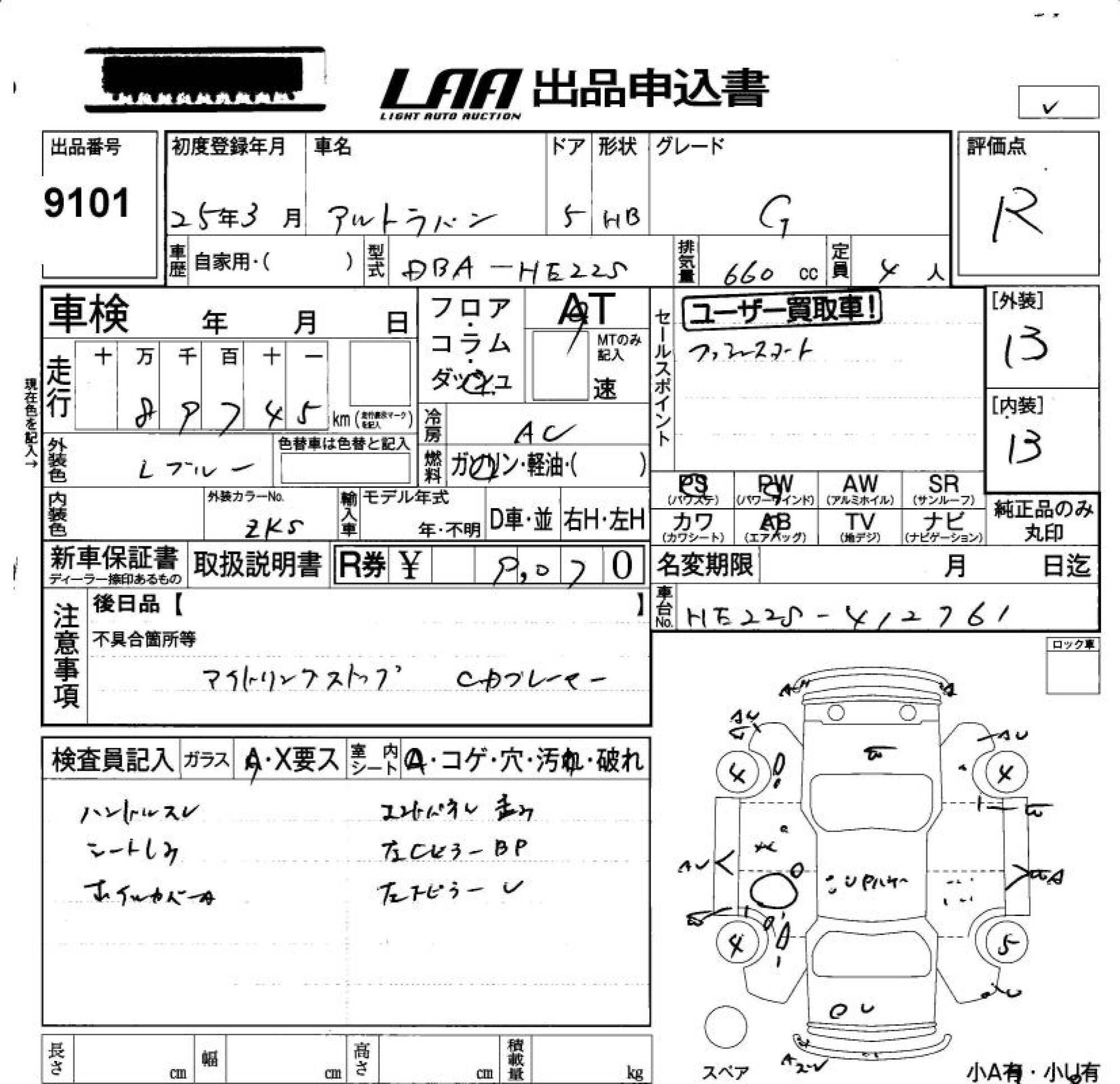 SUZUKI ALTO LAPIN