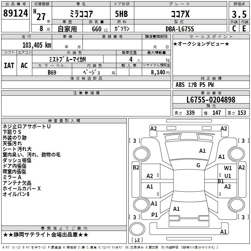 DAIHATSU MIRA COCOA