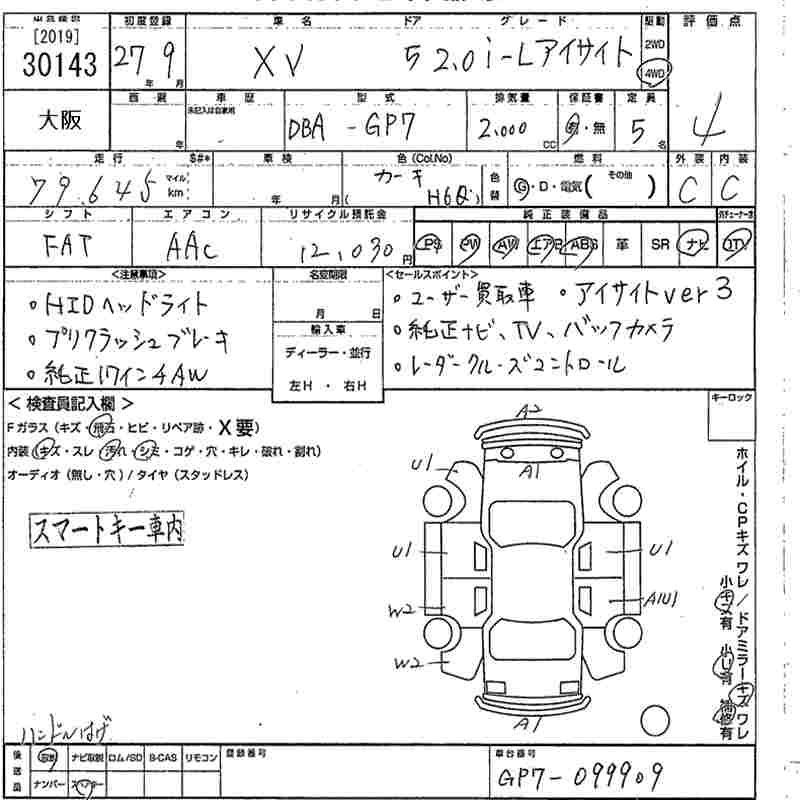 SUBARU XV