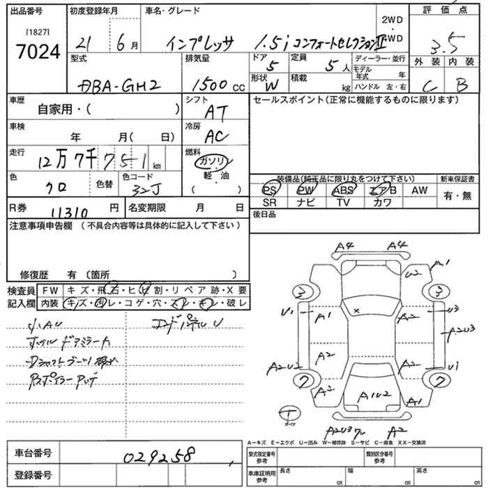 SUBARU IMPREZA
