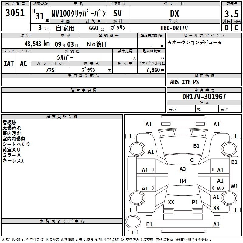 NISSAN NV100 CLIPPER