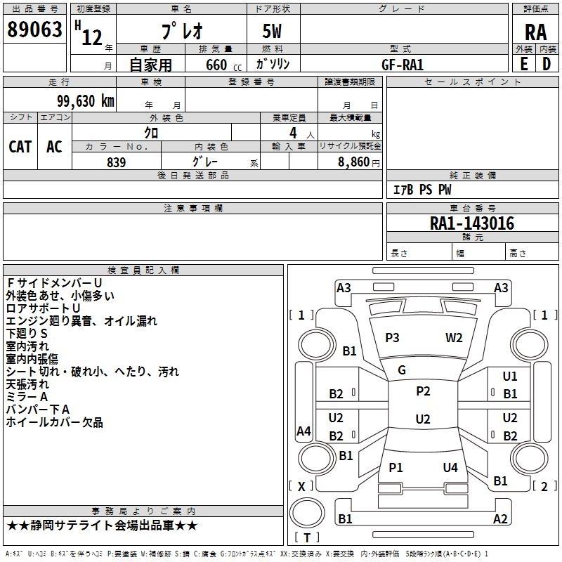 SUBARU PLEO