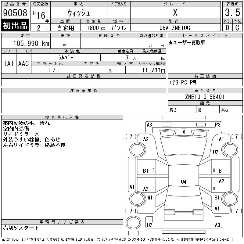 TOYOTA WISH