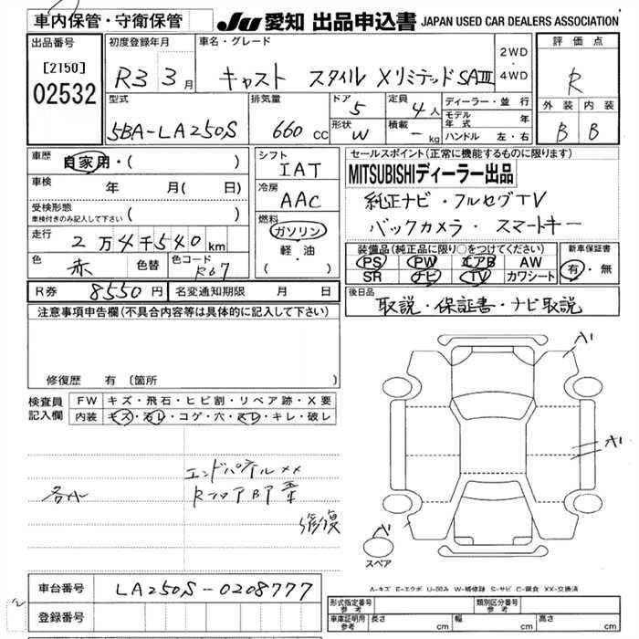 DAIHATSU CAST