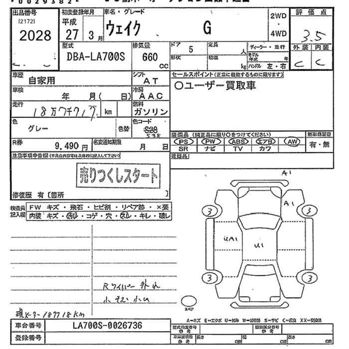 DAIHATSU WAKE