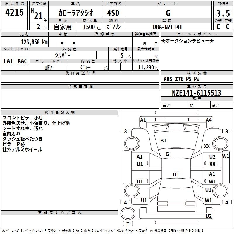 TOYOTA COROLLA AXIO