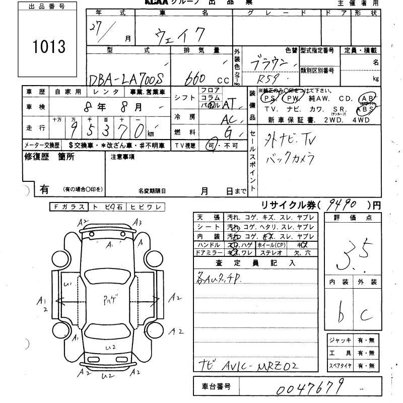 DAIHATSU WAKE