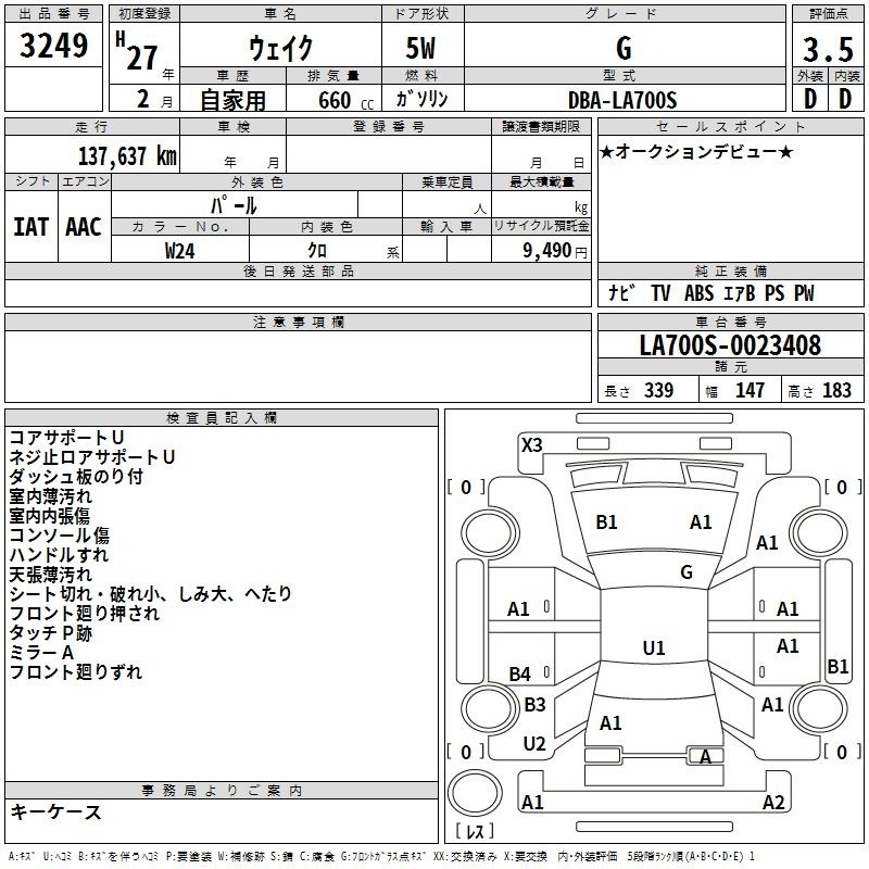 DAIHATSU WAKE