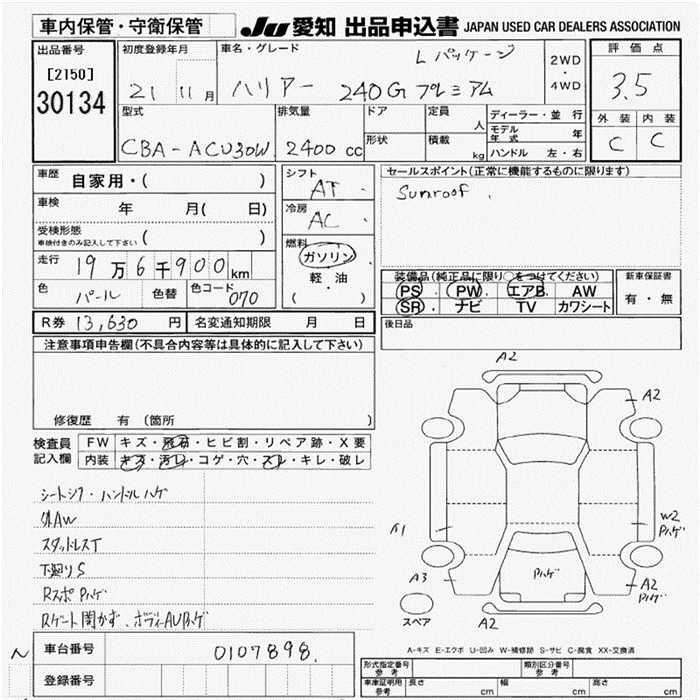 TOYOTA HARRIER
